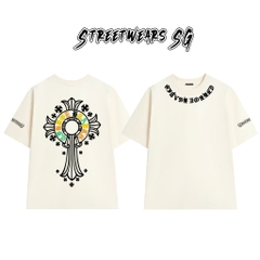 Áo Thun Chrome Heart Rastafari Graphics Cotton Cao Cấp Form Rộng Unisex - Streetwears SG - CH50