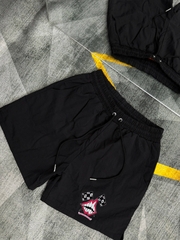 Quần Shorts Dù Chrome Hearts Checquered Mouth Form Rộng – Streetwears SG