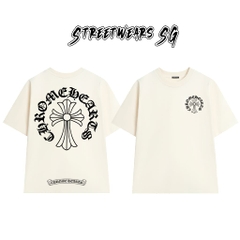 Áo Thun Chrome Heart Basic Big Cross Cotton Cao Cấp Form Rộng Unisex - Streetwears SG - CH38