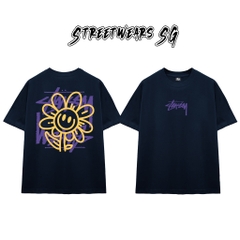 Áo thun Stu Happy Flower Cao Cấp Form Rộng - Streetwears SG - STU63
