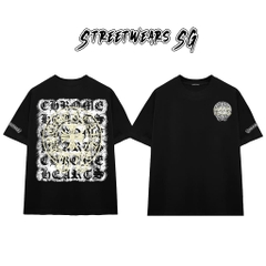 Áo Thun Chrome Spray Cluster Cross Cotton Cao Cấp Form Rộng Unisex - Streetwears SG - CH78