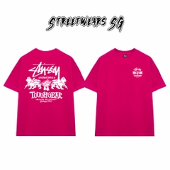Áo Thun Stussy Tough Gear Lions Cotton Cao Cấp Form Rộng Unisex Streetwears SG – STU027