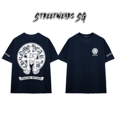 Áo Thun Chrome Medieval Cross Cotton Cao Cấp Form Rộng Unisex - Streetwears SG - CH101