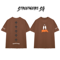 Áo Thun Chrome Heart Daffy Duck Cartoon Cotton Cao Cấp Form Rộng Unisex - Streetwears SG - CH35