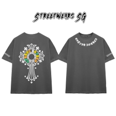Áo Thun Chrome Heart Rastafari Graphics Cotton Cao Cấp Form Rộng Unisex - Streetwears SG - CH50