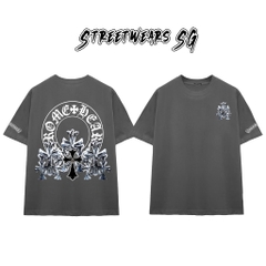 Áo Thun Chrome Metallic Cross Cluster Cotton Cao Cấp Form Rộng Unisex - Streetwears SG - CH74