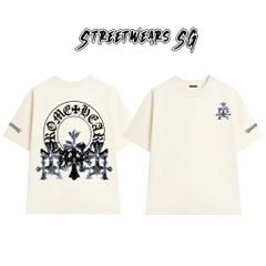 Áo Thun Chrome Metallic Cross Cluster Cotton Cao Cấp Form Rộng Unisex - Streetwears SG - CH74