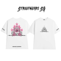 Áo Thun Chrome Gothic Yak Sant Pink Cotton Cao Cấp Form Rộng Unisex - Streetwears SG - CH82