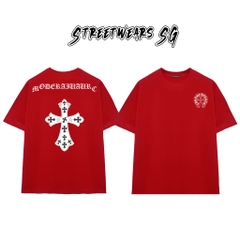 Áo Thun Chrome Moderaiiaurc Cross Cotton Cao Cấp Form Rộng Unisex - Streetwears SG - CH68