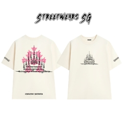 Áo Thun Chrome Gothic Yak Sant Pink Cotton Cao Cấp Form Rộng Unisex - Streetwears SG - CH82