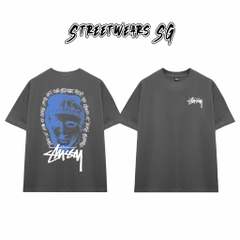 Áo Thun Stussy Classical Head Graphic Cotton Cao Cấp Form Rộng Unisex Streetwears SG – STU004