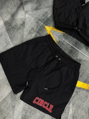 Quần Shorts Dù Circle Red Logo Form Rộng – Streetwears SG
