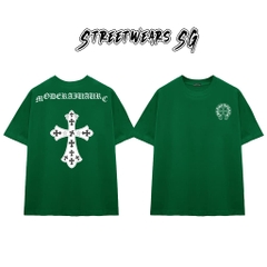 Áo Thun Chrome Moderaiiaurc Cross Cotton Cao Cấp Form Rộng Unisex - Streetwears SG - CH68