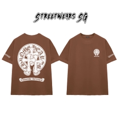 Áo Thun Chrome Medieval Cross Cotton Cao Cấp Form Rộng Unisex - Streetwears SG - CH101