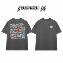 Áo Thun Stussy Heal The Bay Graphic Cotton Cao Cấp Form Rộng Unisex Streetwears SG – STU071