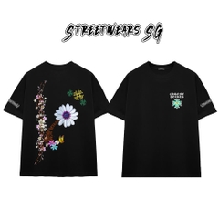 Áo Thun Chrome Heart Spring Bloom Cross Cotton Cao Cấp Form Rộng Unisex - Streetwears SG - CH26