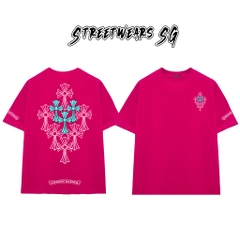 Áo Thun Chrome Snowflake Cross Scripts Cotton Cao Cấp Form Rộng Unisex - Streetwears SG - CH70
