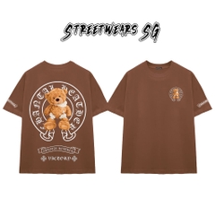 Áo Thun Chrome Chantal Leather Teddy Cotton Cao Cấp Form Rộng Unisex - Streetwears SG - CH100