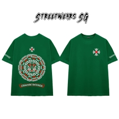 Áo Thun Chrome Geometric Symbol Cotton Cao Cấp Form Rộng Unisex - Streetwears SG - CH75