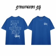 Áo Thun Stussy Built In USA Made For The World Cotton Cao Cấp Form Rộng Unisex Streetwears SG – STU061