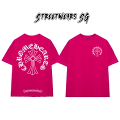 Áo Thun Chrome Heart Basic Big Cross Cotton Cao Cấp Form Rộng Unisex - Streetwears SG - CH38