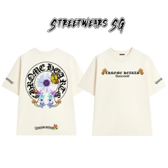 Áo Thun Chrome Butterfly Garden Cross Scripts Cotton Cao Cấp Form Rộng Unisex - Streetwears SG - CH71