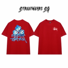 Áo Thun Stussy Ice Dice Graphic Cotton Cao Cấp Form Rộng Unisex Streetwears SG – STU003