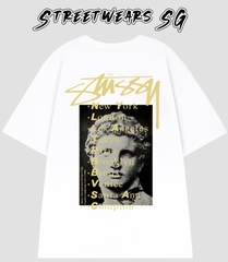 Áo thun Basic Stüssy Black Statue Pig Dyed Tee - Streetwears SG - STU-16