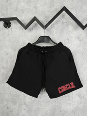 Quần Shorts Dù Circle Red Logo Form Rộng – Streetwears SG