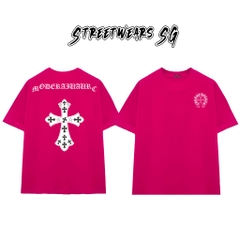 Áo Thun Chrome Moderaiiaurc Cross Cotton Cao Cấp Form Rộng Unisex - Streetwears SG - CH68