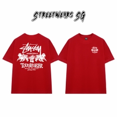 Áo Thun Stussy Tough Gear Lions Cotton Cao Cấp Form Rộng Unisex Streetwears SG – STU027