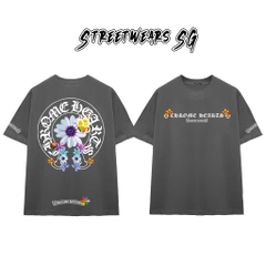 Áo Thun Chrome Butterfly Garden Cross Scripts Cotton Cao Cấp Form Rộng Unisex - Streetwears SG - CH71