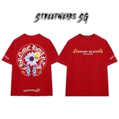 Áo Thun Chrome Butterfly Garden Cross Scripts Cotton Cao Cấp Form Rộng Unisex - Streetwears SG - CH71