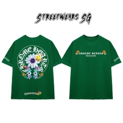 Áo Thun Chrome Butterfly Garden Cross Scripts Cotton Cao Cấp Form Rộng Unisex - Streetwears SG - CH71