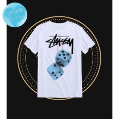 [Premium] Áo thun Unisex Stüssy Xúc Xắc Màu Sắc Xanh Dương