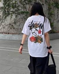 Áo thun Basic Stussy WITHERED FLOWER Tee - Streetwears SG - STU-17