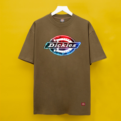 Áo thun Dickies Logo Đỏ Xanh Print Short-Sleeve T-Shirt - DK-39