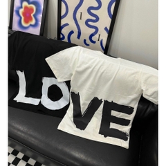 Áo thun form rộng chữ LOVE cho cặp đôi - Streetwears SG
