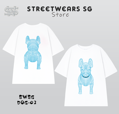 Áo thun Life Work - Life Work Face Dog Blue -  SWSG DOG 02