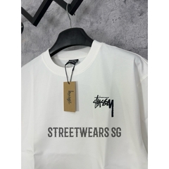[Ảnh Thật] Áo thun Stussy nhện màu trắng cotton form rộng - Streetwears SG