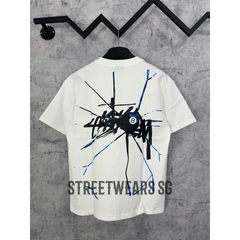 [Ảnh Thật] Áo thun Stussy nhện màu trắng cotton form rộng - Streetwears SG