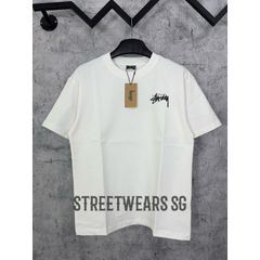 [Ảnh Thật] Áo thun Stussy nhện màu trắng cotton form rộng - Streetwears SG
