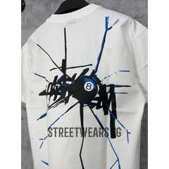 [Ảnh Thật] Áo thun Stussy nhện màu trắng cotton form rộng - Streetwears SG