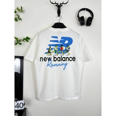 [Ảnh Thật] Áo Thun NB Running Unisex form rộng cotton - Streetwears SG