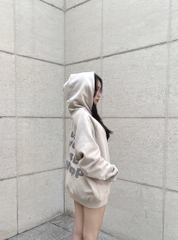Áo Hoodie Circle Dont Worry Be Happy -Thêu Logo - In Nổi Sau Lưng