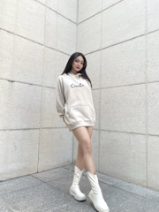 Áo Hoodie Circle Dont Worry Be Happy -Thêu Logo - In Nổi Sau Lưng
