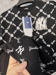 Áo thun MLB mono gram logo thêu xù - Streetwears SG