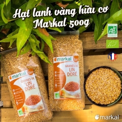 HẠT LANH VÀNG hữu cơ - EU Organic - Markal - Pháp - 500gr