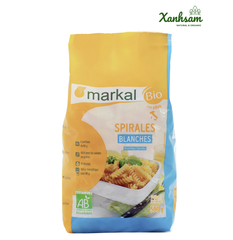 Mì NUI XOẮN TRẮNG hữu cơ - EU Organic - Markal - Pháp - 500gr