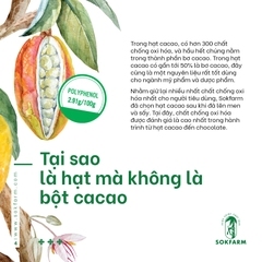 Hạt CACAO & Mật HOA DỪA CẠN tự nhiên - SOKFARM - Trà Vinh - 75gr